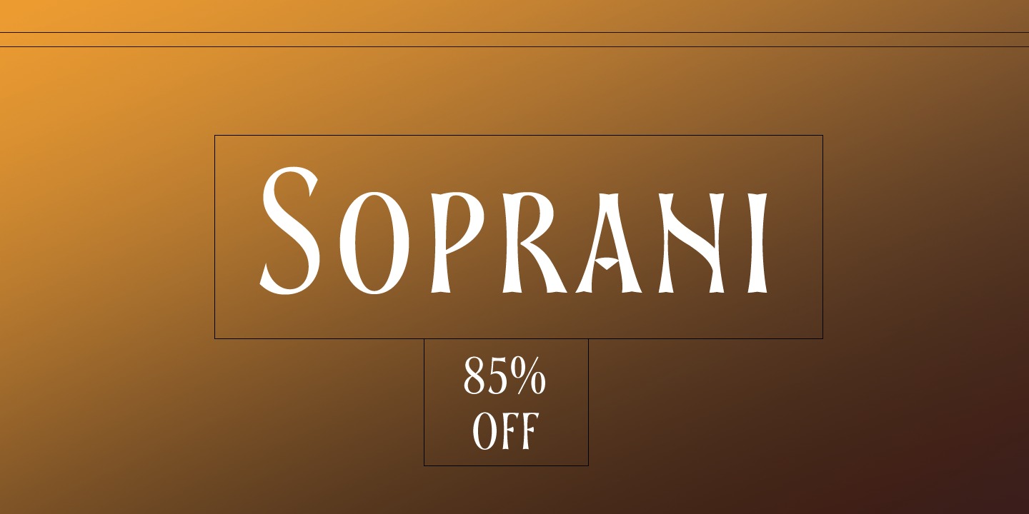 Soprani Condensed Font